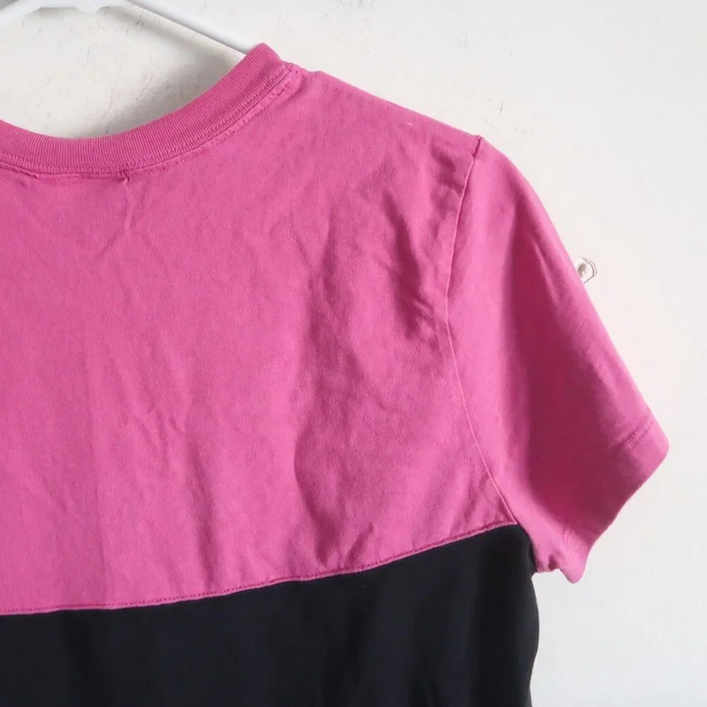 Colorblock Nike Crop Top Tee - Size Medium